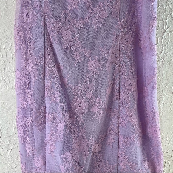 Lovers + Friends Judy Feather Trim Mini Dress in Lilac Purple - Picture 4 of 13